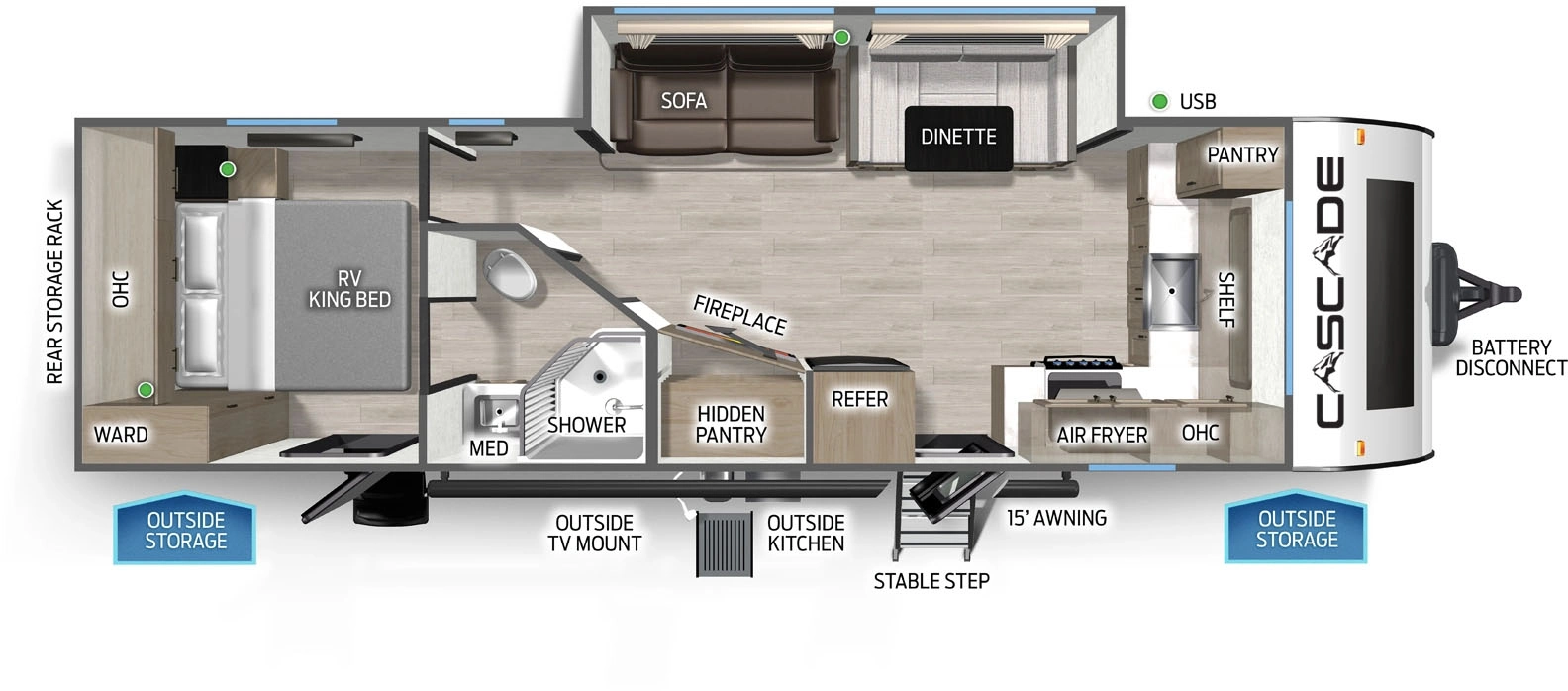 Cascade 27GHC Floorplan